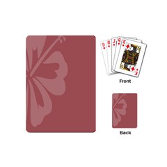 Hibiscus Sakura Red Playing Cards (mini)  by Mariart