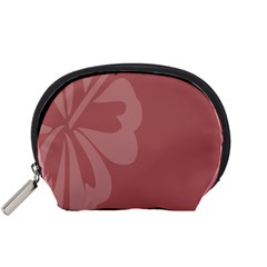 Hibiscus Sakura Red Accessory Pouches (small) 