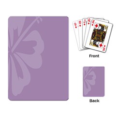 Hibiscus Sakura Lavender Herb Purple Playing Card