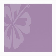 Hibiscus Sakura Lavender Herb Purple Medium Glasses Cloth by Mariart
