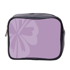 Hibiscus Sakura Lavender Herb Purple Mini Toiletries Bag 2-side