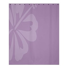 Hibiscus Sakura Lavender Herb Purple Shower Curtain 60  X 72  (medium)  by Mariart