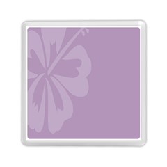 Hibiscus Sakura Lavender Herb Purple Memory Card Reader (square) 