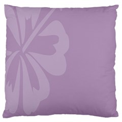 Hibiscus Sakura Lavender Herb Purple Large Cushion Case (one Side)