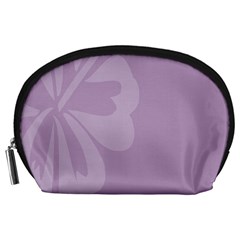 Hibiscus Sakura Lavender Herb Purple Accessory Pouches (large) 