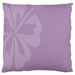 Hibiscus Sakura Lavender Herb Purple Large Flano Cushion Case (one Side)
