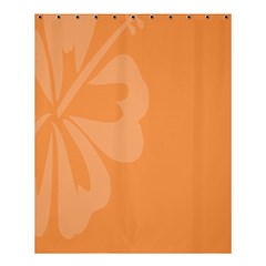 Hibiscus Sakura Tangerine Orange Shower Curtain 60  X 72  (medium)  by Mariart