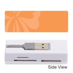 Hibiscus Sakura Tangerine Orange Memory Card Reader (stick)  by Mariart