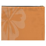 Hibiscus Sakura Tangerine Orange Cosmetic Bag (XXXL)  Back