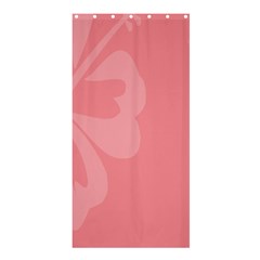 Hibiscus Sakura Strawberry Ice Pink Shower Curtain 36  X 72  (stall)  by Mariart