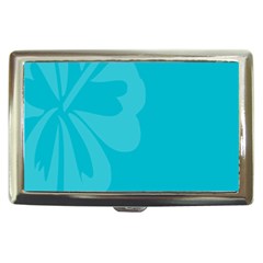 Hibiscus Sakura Scuba Blue Cigarette Money Cases