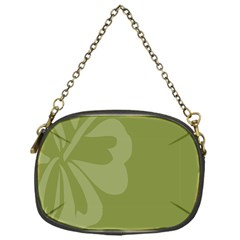 Hibiscus Sakura Woodbine Green Chain Purses (one Side)  by Mariart