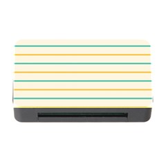 Horizontal Line Yellow Blue Orange Memory Card Reader With Cf by Mariart