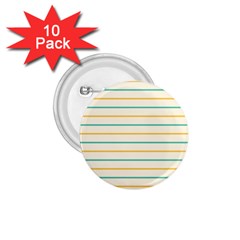 Horizontal Line Yellow Blue Orange 1 75  Buttons (10 Pack)