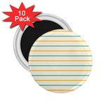 Horizontal Line Yellow Blue Orange 2.25  Magnets (10 pack)  Front