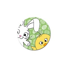 Easter Bunny And Chick  Golf Ball Marker (4 Pack) by Valentinaart