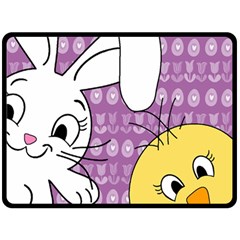 Easter Fleece Blanket (large)  by Valentinaart