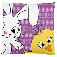 Easter Large Cushion Case (one Side) by Valentinaart