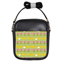 Easter - Chick And Tulips Girls Sling Bags