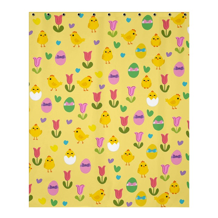 Easter - chick and tulips Shower Curtain 60  x 72  (Medium) 