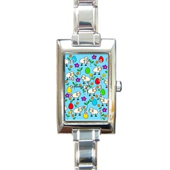 Easter Lamb Rectangle Italian Charm Watch by Valentinaart