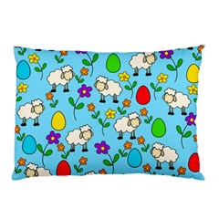 Easter Lamb Pillow Case (two Sides) by Valentinaart