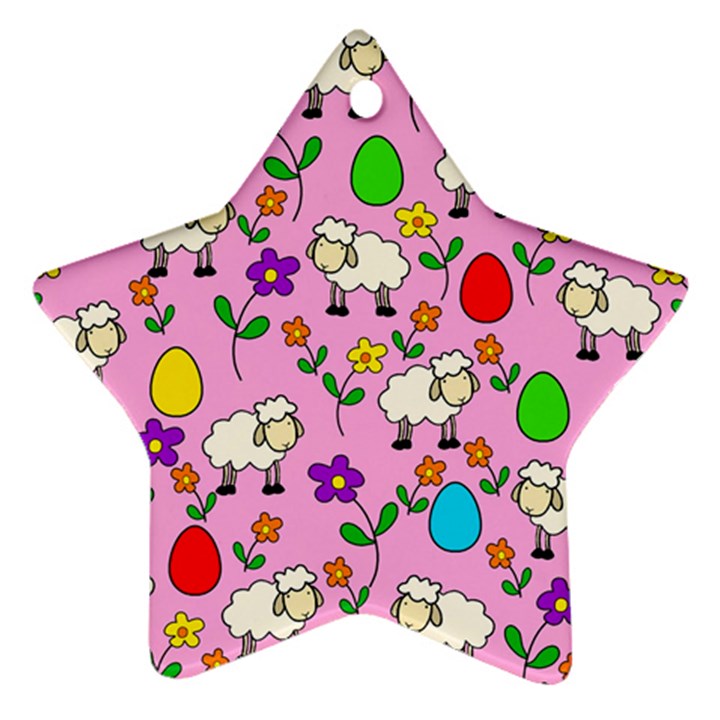 Easter lamb Ornament (Star)