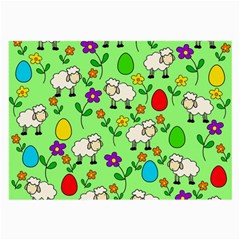 Easter Lamb Large Glasses Cloth by Valentinaart