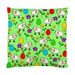 Easter Lamb Standard Cushion Case (one Side) by Valentinaart