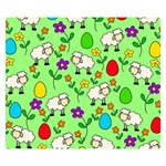 Easter lamb Double Sided Flano Blanket (Small)  50 x40  Blanket Back