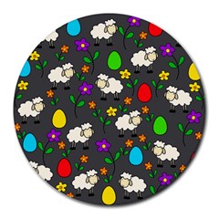 Easter Lamb Round Mousepads by Valentinaart