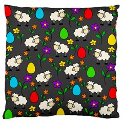 Easter Lamb Standard Flano Cushion Case (one Side) by Valentinaart