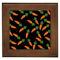 Carrot Pattern Framed Tiles by Valentinaart