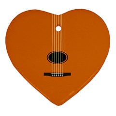 Minimalism Art Simple Guitar Ornament (heart) by Mariart