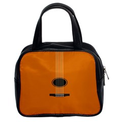 Minimalism Art Simple Guitar Classic Handbags (2 Sides) by Mariart