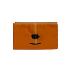 Minimalism Art Simple Guitar Cosmetic Bag (small)  by Mariart