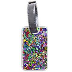 Colorful Abstract Paint Rainbow Luggage Tags (one Side) 