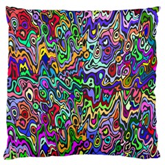 Colorful Abstract Paint Rainbow Large Cushion Case (one Side)