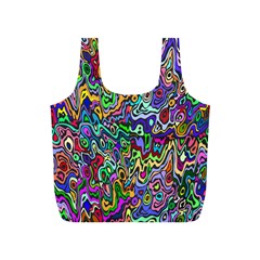 Colorful Abstract Paint Rainbow Full Print Recycle Bags (s)  by Mariart