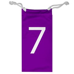 Number 7 Purple Jewelry Bag