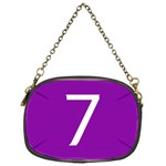 Number 7 Purple Chain Purses (One Side)  Front