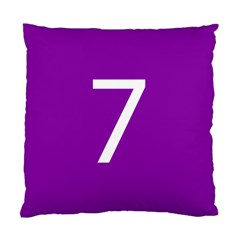 Number 7 Purple Standard Cushion Case (two Sides) by Mariart