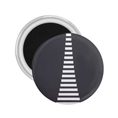 Minimalist Stairs White Grey 2 25  Magnets