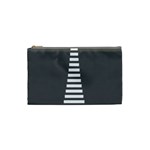 Minimalist Stairs White Grey Cosmetic Bag (Small)  Front