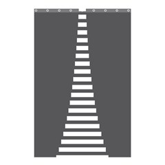 Minimalist Stairs White Grey Shower Curtain 48  X 72  (small)  by Mariart