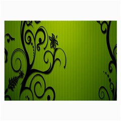 Illustration Wallpaper Barbusak Leaf Green Large Glasses Cloth (2-side)