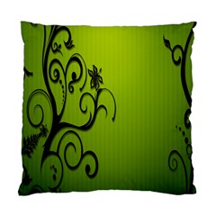 Illustration Wallpaper Barbusak Leaf Green Standard Cushion Case (two Sides)