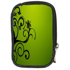 Illustration Wallpaper Barbusak Leaf Green Compact Camera Cases by Mariart