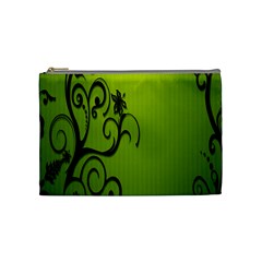 Illustration Wallpaper Barbusak Leaf Green Cosmetic Bag (medium)  by Mariart