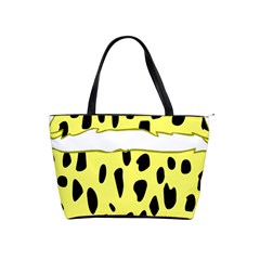 Leopard Polka Dot Yellow Black Shoulder Handbags by Mariart